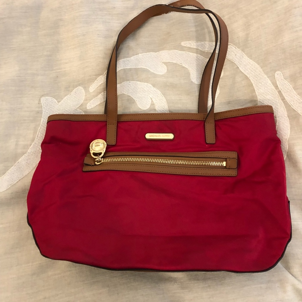 Red Nylon Michael Kors purse